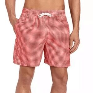 Kanu Surf Monaco plaid Board Shorts swim‎ trunks Men's Sz S